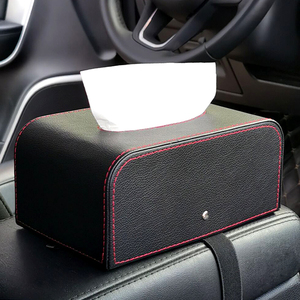 汽车纸巾盒车用抽纸盒高档创意车载扶手箱固定车内纸巾套定制logo