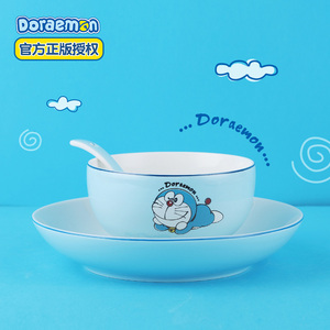 哆啦A梦日式餐具陶瓷碗碟盘子创意个性家用饭碗汤碗过年菜盘单个