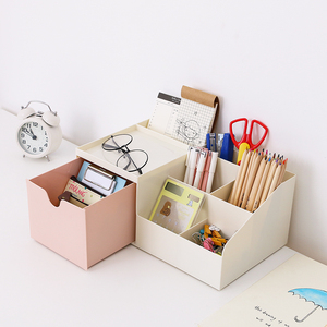 笔筒收纳盒桌面可爱多功能大容量少女心书桌学生文具创意时尚摆件