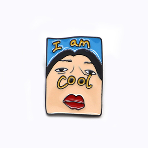 i am cool搞怪鼻孔女人卡通滴油胸针服装鞋帽包包装饰别针