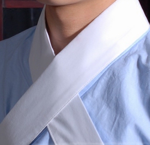 男女加长结实白色古装汉服华服义领假领汉服古代服饰戏曲戏剧护领