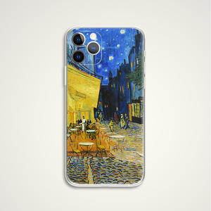 van gogh 梵高 夜晚露天咖啡座 印象派世界名画文艺术手机壳 e404