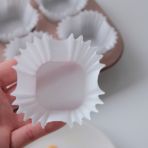 耐高温100个正方形蛋糕纸杯纸托纸垫 防油马芬包装纸一次性油纸托