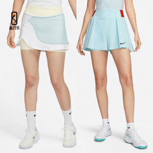 nike耐克网球服女子2022年澳法温美网球裙短裙快干舒适透气运动裙