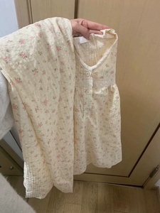 少女碎花短袖棉纱睡衣女夏季2024年新款婴儿棉短裤纯棉家居服套装