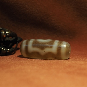 【己结缘】千年果冻三眼地埋伏藏老天珠玛瑙玉髓措思瑟珠吊坠真品