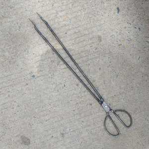 烧烤钳子捡垃圾夹铁钳弯火钳蜂窝煤钳夹火钳火剪捡铁夹家用拾物器