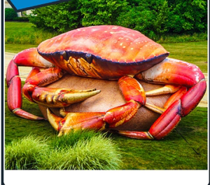 充气大闸蟹气模充气螃蟹红蟹巨型气模户外房地产中介公司美陈道具