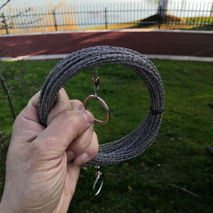 割沉水植物专用线锯不锈钢割草绳子割水草绳水草线锯割水草钢丝锯