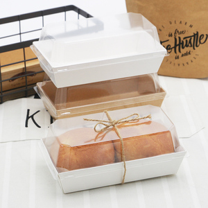 西点热狗泡芙雪媚娘三明治班戟蛋糕毛巾卷透明盖纸塑盒烘焙包装盒