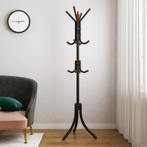 00123人付款天猫铁艺衣帽架落地卧室门口衣柜北欧家用挂衣架客厅