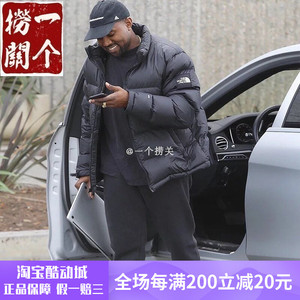 美版tnf 北面羽绒服 the north face 1992 黑色 侃爷同款 kanye