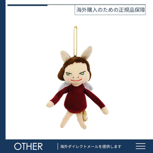 日本代购Nara正版奈良美智恶魔天使翅膀娃娃公仔毛绒包包挂件挂饰