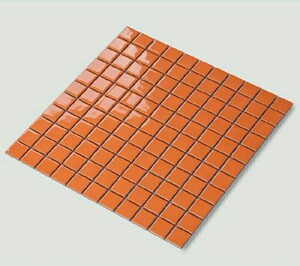 橘橙色方砖釉面陶瓷马赛克瓷砖田园吧台墙砖酒店客厅背浴室门槛