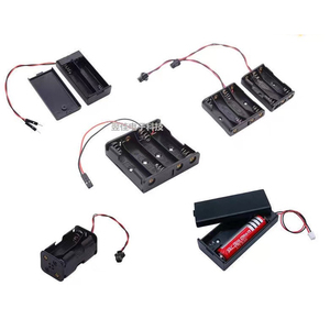 电池盒5号7号电池座带端子线2.0/2.54/杜邦/飞机插头线3V6V电源盒