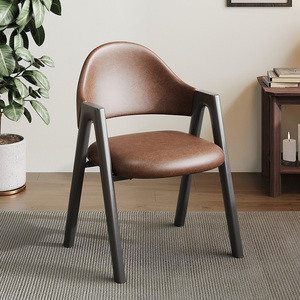 餐椅家用椅子轻奢高级餐桌椅铁艺现代简约凳子靠背扶手休闲书桌椅