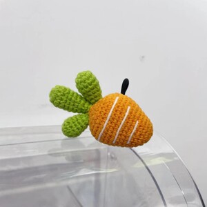 橙色胡萝卜儿童发绳宝宝不伤头发绳发夹头饰网红可爱扎头皮筋发夹