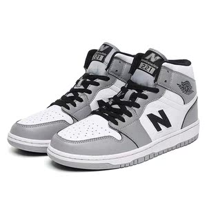 新百伦运动板鞋男鞋女鞋秋冬季nb中高帮防滑软底休闲情侣鞋