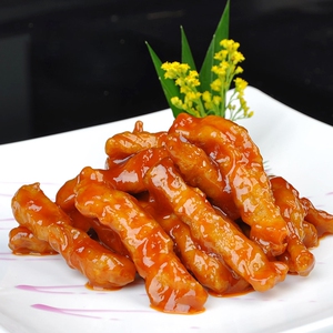 素天下仿荤素食柳柳佛家餐厅可用大豆蛋白素肉方便斋菜素鸡柳速食