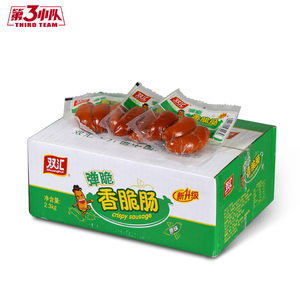 双汇弹脆香脆肠整箱包邮 原味香辣即食火腿肠泡面拍档脆脆肠115g