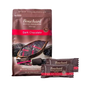 Bouchard比利时进口布夏低糖黑巧克力504g送女友80%黑巧低脂