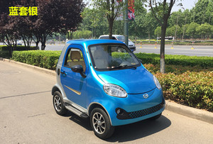 电动汽车成人电瓶四轮车家用新款带棚女性全封闭代步接送孩子