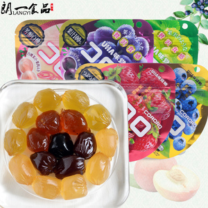 日本进口零食uha悠哈味觉糖 果汁软糖qq糖草莓/葡萄多味水果糖40g