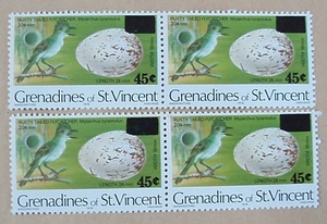 圣文森特 格林纳丁斯 1978 飞禽 鸟蛋 (4新邮票)