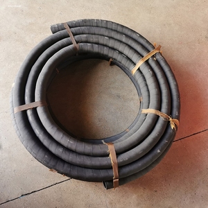 4蒸汽耐高温高压寸1分管橡胶管夹布6水管胶皮风管分黑色管软耐热