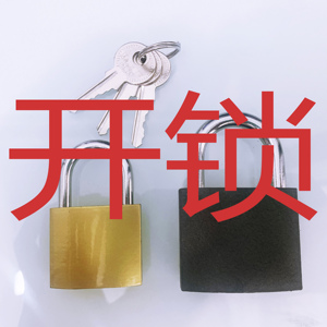 黄色小挂锁开锁专用万能开门钥匙工县弹簧宿舍通用开锁头工具神器