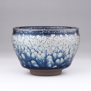 琦云 女匠游惠萍 蓝羽鹧鸪建盏茶杯 重器将军杯男士高端主人杯