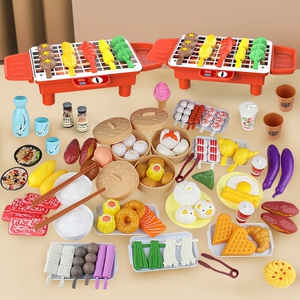 幼儿园烧烤区材料儿童仿真烤串玩具小班娃娃家过家家食物区域布置