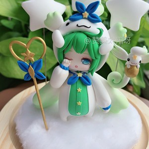 英雄联盟lol星之守护者璐璐睡衣守护者璐璐魔法少女璐粘土办摆件