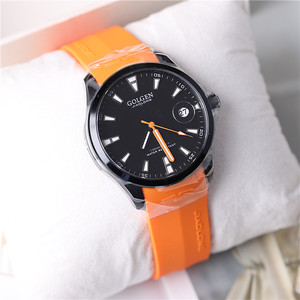 正品golgen古尊手表橡胶带男表时尚夜光休闲男士石英表潜水表9131