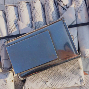 新疆莫合烟盒白钢颗粒烟盒烟丝盒 可放纸 有货