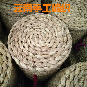 云南手工编织草墩 草凳子 稻草编织 田园风格 包邮