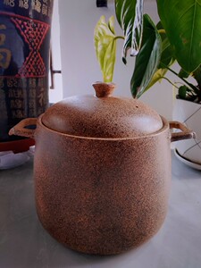 冠窑砂器大如意砂锅国家非遗图片主色(手工产品颜色或深或浅)