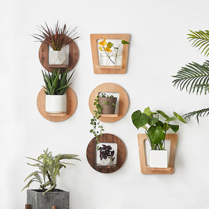 实木壁挂花架胡桃木花盆架墙上置物架客厅盆栽架阳台吊兰植物架子