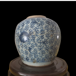 清代雍正青花瓷凤眼罐家居摆件收藏古董瓷器古玩民间收藏老物件