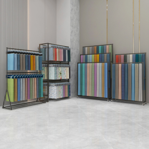 窗帘样品展示架 小样吊卡架家纺布艺展示架 布板面料展示架陈列架