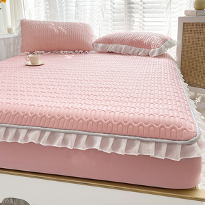 0011人付款天猫乳胶床笠冰丝凉席夏季空调席子儿童可水洗三件套学生