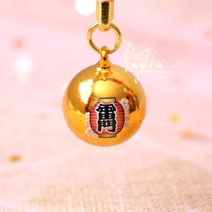 日本浅草寺雷门福禄铃幸福呼唤铃铛御守护身符手机链小挂件挂饰