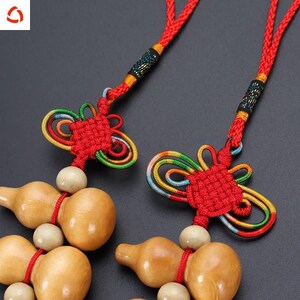 镇宅床头装饰葫芦挂件小摆件中国结桃木红色吊饰挂饰客厅化煞卧室