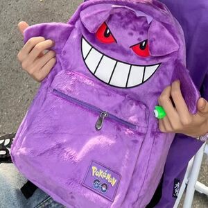 新新饰品公司淘宝个性搞怪兽小精灵耿鬼卡通微镶紫色锆石嘻哈hiphop