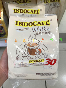 印尼INDOCAFE迎乐咖啡不添加糖白咖啡360克30小包马来西亚直邮