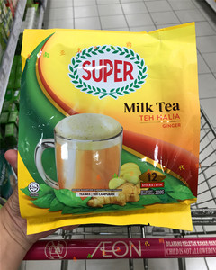 新款新加坡Super超级姜汁即溶奶茶25克X12包马来西亚代购海外直邮