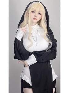修女服cos修女同款制服性感变装纯欲服修女服万圣节cosplay