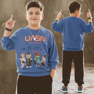 胖童卫衣春秋2021新款胖童装男童加肥加大小胖男孩子秋装卫衣潮牌