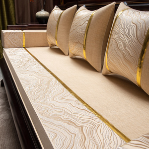 新中式红木沙发坐垫实木家具沙发垫轻奢防滑垫子定制四季通用高端