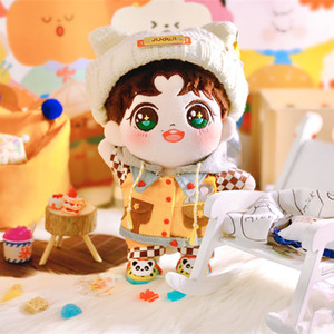 20cm韩国exo玩偶娃娃baekhyun边伯贤毛绒公仔裸娃 生日礼物包邮